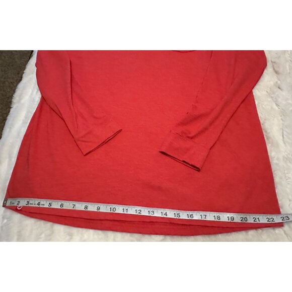 Magellan Outdoors Fish Gear Red Long-Sleeved Shirt Boyfriend Fit Women's Size XL - Picture 11 of 16